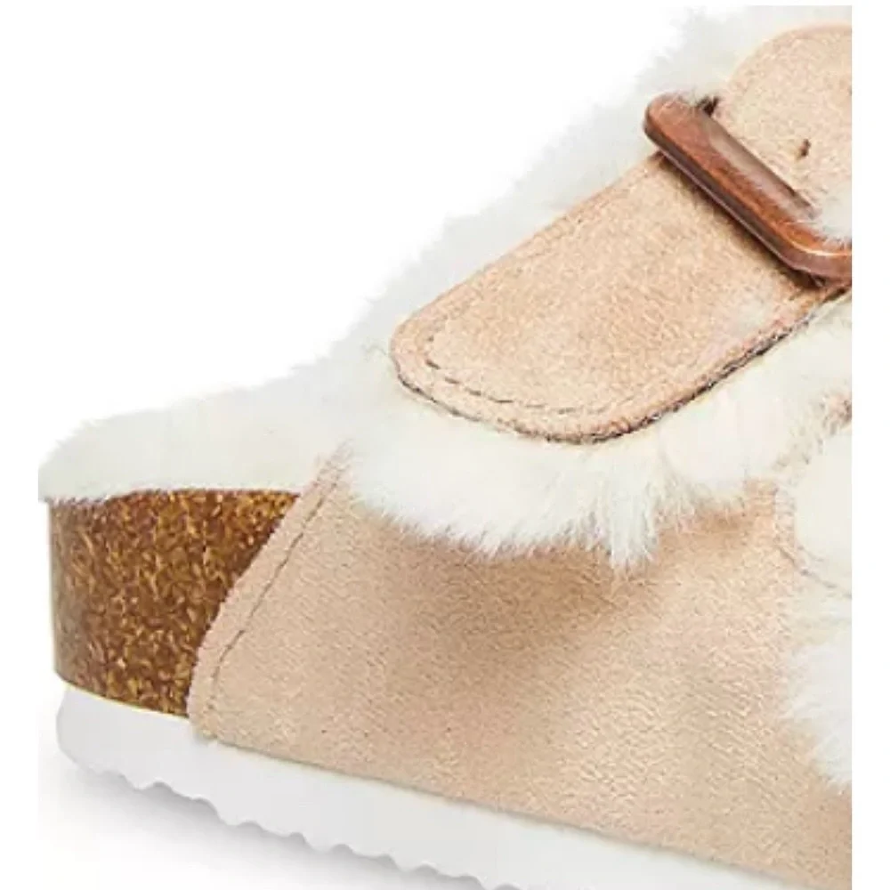 “NIB” Madden Girl Women's Butterfly Fluffy Footbed Sandals - Picture 7 of 11